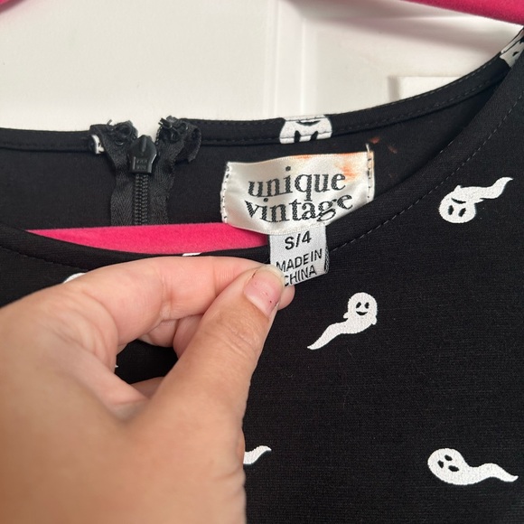 UV Retro Ghost Wiggle Dress - Picture 6 of 8